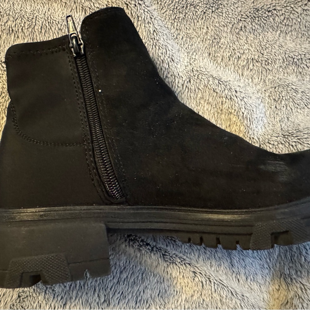 Lug sole booties